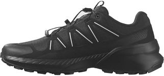 Salomon Men's SPEEDCROSS PEAK Trail Running Shoes for Men, Black / Black / Glacier Gray, 10.5