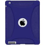 Amzer Soft Silicone Skin Fit Jelly Case Cover for Apple iPad 4 with Retina Display - Blue (AMZ95715)