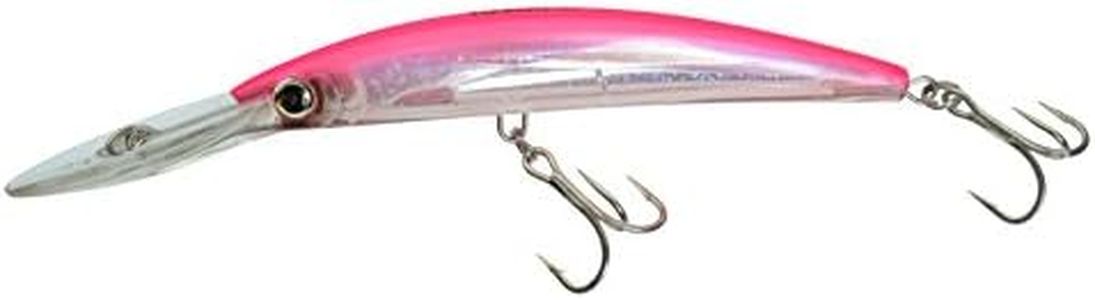 Yo-Zuri Crystal 3D Minnow Deep Diver Lure, Fluorescent Pink, 5-1/4-Inch