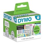 DYMO Authentic LabelWriter Multi-Purpose Labels | 57 mm x 32 mm | Self-Adhesive | Roll of 1000 Easy-Peel Labels for LabelWriter Label Makers | Made in Europe