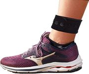 Zitel® Ankle Band Compatible with Fitbit Charge 2/3/4/5, Luxe, Inspire/HR/2, Alta/HR/Flex/2, for Garmin Vivosport, Vivofit 2/3/4, Ankle Strap for Men and Women - Black