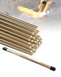 25 Rods Brazing Rods, Brass Solder, Brass Welding Rod for Oxyacetylene Gas Welding Brazing Copper Copper Alloy and Steel, Brass Rods for Crafts DIY 1/16" X 9.84"