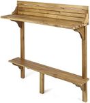 Christopher Knight Home Caribbean Outdoor Acacia Wood Balcony Bar Table, Natural Stained