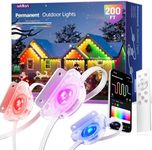 addlon 200FT Outdoor Lights, Waterproof Outdoor Holiday Lights for House Christmas Decorations