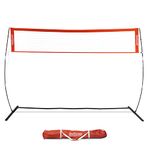 GoSports Freestanding Volleyball Training Net for Indoor or Outdoor Use - Instant Setup and Height Adjustable - 12 ft or 20 ft Sizes