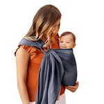 Moby Ring Sling Wrap Carrier | Hands-Free, Versatile Support Wrap for Mothers, Fathers, and Caregivers | Breathable, Baby Wrap Carrier for Newborns, Infants & Toddlers | Supports 8-33 lbs