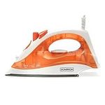 Dominion Steam Iron for Clothes With Non-Stick Soleplate, Lightweight 1200W Clothes Iron With Adjustable Thermostat Control, Self Clean, Pivoting Cord, and Steam/Dry/Spray Functions, Coral