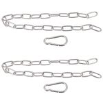 CLISPEED 2 pcs Fitness Chain Gym extension chain Cable Machine Extension Chain fitness chain extension Cable Machine Extension