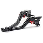 Brake Clutch Levers For Honda CBR650R CBR650F CB650F CB650R 2014-2021, NC750S NC750X 2016-2020 Motorcycle Left Right Short/Long Handle Leavers (Black,Long)