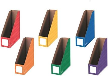 Bankers Box Classroom Magazine File Organizers, 4-Inch, Assorted Colors, 6 Pack (3381901)