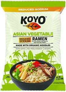 Koyo Ramen Soup, Asian Vegetable Reduced Sodium, Made With Organic Noodles, No MSG, No Preservatives, Vegan, 2.1 Ounce Per Package (12 Pack)