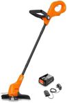 Flymo 18V SimpliTrim 250 Cordless Grass Trimmer – Lightweight & Easy-to-Use for Precise Lawn Edging – Battery & Charger Included, Orange