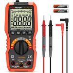 Digital Multimeter,COCZOW Digital Auto Range Multimeter AC DC Current Voltage Resistance Capacitance NCV Frequency Tester with Test Leads