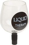 Guzzle Buddy 2GO Unbreakable Tritan Plastic Wine Bottle Glass, It Turns Your Bottle Into Your Glass, Liquid Therapy