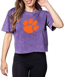 Chicka-d Women's Standard Short 'N Sweet Tee, Grape, Large