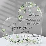 Heart Acrylic Sign in Loving Memory