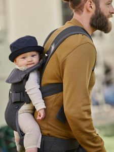 BabyBjörn Baby Carrier One – Denim Grey, Ergonomic Adjustable Carrier