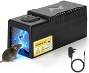 Electric Rat Trap, Professional Humane Mouse Traps for Indoors - Instant Kill Rat Trap Reusable, Electronic Rodent Zapper with Powerful Voltage & Safety Alarm, Ideal for Home, Office, Warehouse