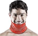 Naroo E9-2-in-1 Reversible Winter Neck Warmer with Breathable Holes for Skiing, Snowboarding, Running (Red)