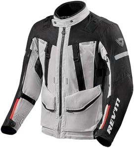 FJT297-4050-XL - Rev It Sand 4 H2O Motorcycle Jacket XL Silver Black