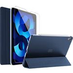 ProCase Smart Case for 10.9 Inch iPad Air 5th 2022 / Air 4th 2020, Cover with Screen Protector for iPad Air 5 4 -Navy