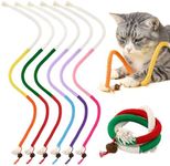 6 PCS Cat Chew Toys Sisal Ropes,Catnip Toy Cotton Bite Rope,Interactive Cat Rope Toys with Silvervine Fruit for Cats and Kittens,Cat Chew Toys for Kittens Teeth Cleaning and Dental Care