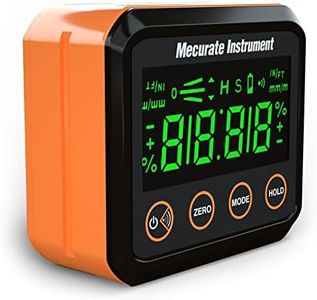 Mecurate Digital Angle Gauge and Protractor, Precise Measurement Digital Angle Finder Tool with LCD and Backlight for Woodworking and Building…