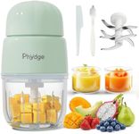 Phydge Baby Food Maker, Green Baby Food Blender, 10oz Baby Food Puree Maker, Food Processor for Baby Foods Fruit Vegetable Meat, 10-Second Quick Soft Food Prep for Baby