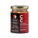 Garlic Chili Oil Made With Olive Oil | Crispy garlic | FREE of salt, sugar, nuts, MSG, sodium, gluten | Keto, paleo and vegan friendly