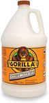 Gorilla Wood Glue, Indoor & Outdoor Carpentry Projects, Paintable, Sandable, Moisture Resistant, Clamping, Natural Color, 1 Gallon Bottle, (Pack of 1), 6231501
