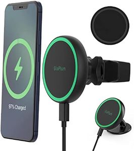 Caricatore Wireless Auto Magnetico da 15W Ricarica, Compatibile con magsafe auto Caricabatterie Senza Fili Supporto Telefono, Compatibile coniPhone 15 / iPhone serie 14/13