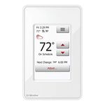 OJ Microline Electric Radiant Floor Heating Thermostat, WiFi Programmable Thermostat with GFCI, Dual Sensing, Dual Voltage, with Intuitive Touch Screen Interface, UWG4-4999, Includes Floor Sensor