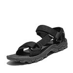 NORTIV 8 Men's Sandals Hiking Sports Lightweight Summer Water Arch Support River Open Toe Athletic Trail Outdoor Walking Sandals,Size 11,All/Black,LANGDO-2