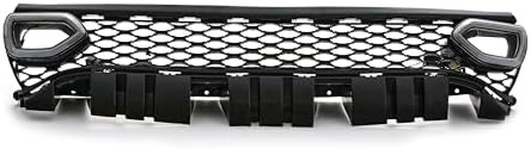 AUTRAGO LED Mesh Grille for 2015-2023 Dodge Charger R/T Scat Pack SRT, Sequential Turn Signal DRL, Black