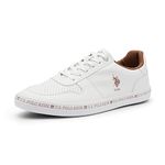 U.S. Polo Assn. Conrad Men's Off White Sneakers-(UK/11) (US/10) (2FD23063A01)