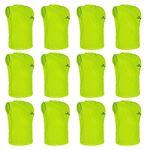 Mayor Training Bibs for Football, Hockey, Basketball, Team practice And Match (Neon Green, Medium) (Pack of 12)