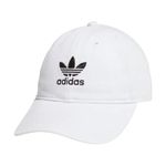 adidas Originals womens Strapback Women s originals relaxed fit cap, White/Black, One Size US