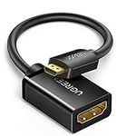 UGREEN Micro HDMI to HDMI Adapter 4K@60Hz 1440P@144Hz Micro HDMI Type D Female Cable UHD HDR ARC HDCP 2.2 Compatible with Raspberry Pi 5 4 400,Hero 7 6 5,DSLR Camera,Laptop,TV,Portable Monitor(50cm)