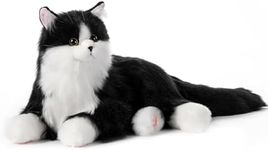 Chongker Realistic Companion Robot Cat Stuffed Animals for The Elderly | Handmade Robotic Cat With Voice Interactive, Heartbeat & Purring, By Custom Beloved Pet's Name To Soothe Emotions For Senior