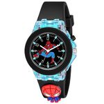 ON TIME OCTUS Kids Analouge Multi-color Light Cute 3D Cartoon Character Boys and Girls Resin Watch (Black Dial & Black Colored Strap)