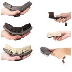 Animalon Basic Set of Horse Brush, Comb, Root Brush, Tail & Mane Brush & Hoof Brush Basic Equipment for Daily Horse Care