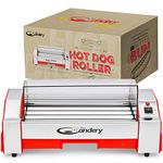 The Candery Upgraded Hot Dog Roller - Sausage Grill Cooker Machine - 6 Hot Dog Capacity - Household Hot Dog Machine Upgraded Plastic Cover