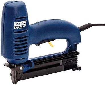 Rapid Electric Staple Gun PRO R606 for No. 606 Staples and No. 8 Brads, Stapler and Brad Nailer with Adjustable Impact Setting and Removable Front Plate, For Picture Frames, Panelling (10643003)