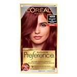 L'Oreal Paris Superior Preference 9 weeks of Luminous Fade-Defying Permanent Hair Dye, 4RR Deep Intense Red, 100% Grey Coverage, 1 Hair Dye Kit (Packaging May Vary)