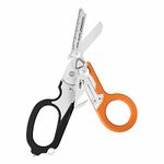 Leatherman Raptor - Emergency Response Folding Shears with Strap Cutter and Glass Breaker, Orange and Black Handles with Utility Holster, in Stainless Steel