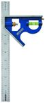 Irwin Tools Combination Square, Metal-Body, 12", 1794469 , Blue