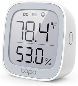 TP-Link Tapo Smart Temperature and Humidity Monitor | Requires Tapo Hub | 2.7" E-Ink Display | Swiss-Made Sensor | Long-Lasting Performance | Real-Time Notification | Visual Graphics | Tapo T315