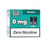 Jucce Bar Disposable Pods 0mg, Up to 600 Puffs per pod, 2x2ml Disposable Pods, Compatible with Jucce Bar Vape Kit - No Nicotine - Nicotine Free (Menthol)