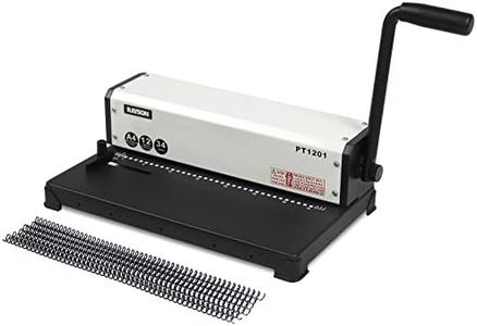 RAYSON Binding Machine, 34-Hole, Punch 12 Sheets, A4, Plastic Coil Manual Binder Machine, PT-1201