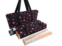 New! - Linda Li American Mah Jongg Set – The Artisan Collection: Butterfly Series – in Black Poppy Soft Bag